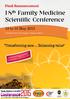 18 th Family Medicine Scientific Conference