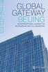GLOBAL GATEWAY BEIJING AN INTERNATIONAL CENTER FOR SCHOLARSHIP AND COLLABORATION