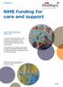 NHS funding for care and support