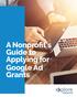A Nonprofit s Guide to Applying for Google Ad Grants