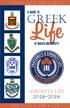 ACW DDD ZFB ZTA A GUIDE TO GREEK. Life. At Baker University ACW DDD ZFB ZTA