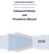 Subaward Policies and Procedures Manual