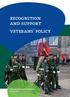 recognition and support veterans policy
