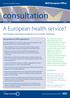 consultation A European health service? The European Commission s proposals on cross-border healthcare Key questions for NHS organisations