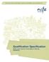 Qualification Specification NCFE Level 2 Award in Food Safety in Catering (600/9603/2)