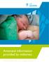 Antenatal information provided by midwives