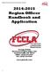Region Officer Handbook and Application