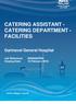 CATERING ASSISTANT - CATERING DEPARTMENT - FACILITIES. Gartnavel General Hospital