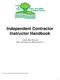 Independent Contractor Instructor Handbook