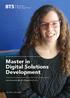 Barcelona Technology School. Master in Digital Solutions Development.  Laia Chorro BTS student