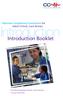 Introduction. Introduction Booklet. National Competency Framework for. Adult Critical Care Nurses