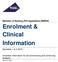 Enrolment & Clinical Information
