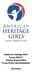 American Heritage Girls Troop AR2911 Charter Organization Troop Policy and Guidelines