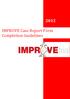 IMPROVE Case Report Form Completion Guidelines