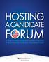 HOSTING A CANDIDATE FORUM