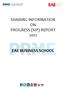 SHARING INFORMATION ON PROGRESS (SIP) REPORT 2012 EAE BUSINESS SCHOOL