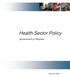 Health Sector Policy. Government of Rwanda