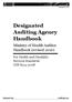 Designated Auditing Agency Handbook. Ministry of Health Auditor Handbook (revised 2016)
