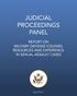 JUDICIAL PROCEEDINGS PANEL REPORT ON MILITARY DEFENSE COUNSEL RESOURCES AND EXPERIENCE IN SEXUAL ASSAULT CASES