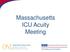 Massachusetts ICU Acuity Meeting