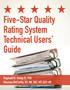 Five-Star Quality Rating System Technical Users Guide