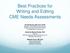 Best Practices for Writing and Editing CME Needs Assessments