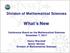 Division of Mathematical Sciences. What s New. Conference Board on the Mathematical Sciences December 7, 2017