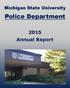 Michigan State University. Police Department Annual Report