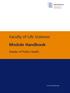 Faculty of Life Sciences Module Handbook