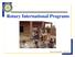 Rotary International Programs. Rotary E-Learning Center RI Programs