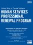 United Way of Central Indiana HUMAN SERVICES PROFESSIONAL RENEWAL PROGRAM