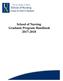 School of Nursing Graduate Program Handbook