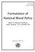 Formulation of National Blood Policy