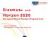 Erasmus+ and Horizon 2020 European Union Funded Programmes