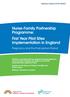 Nurse-Family Partnership Programme: First Year Pilot Sites Implementation in England