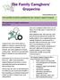 A bi-monthly newsletter published by the Caregiver Support Program