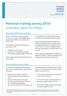 National training survey 2013: summary report for Wales