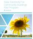 Solar Electricity For Community Buildings Pilot Program. Workbook