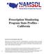 Prescription Monitoring Program State Profiles - California