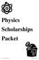 Physics Scholarships Packet