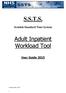 S.S.T.S. Adult Inpatient Workload Tool