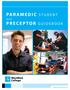 PARAMEDIC STUDENT. and PRECEPTOR GUIDEBOOK. v An Affiliate of the National University System