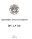 DEPARTMENT OF MASSACHUSETTS BYLAWS. Table of Contents