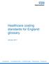 Healthcare costing standards for England: glossary