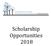 Scholarship Opportunities 2018