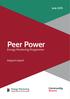 June Peer Power. Energy Mentoring Programme. Impact report