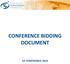 CONFERENCE BIDDING DOCUMENT
