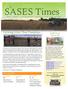 SASES Times. Issue 1, Volume 1 An Undergraduate Organization of ASA, CSSA, and SSSA. November
