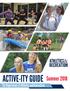 ACTIVE-ITY GUIDE Summer The Department of Athletics and Recreation.
