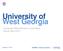 University of West Georgia. University Web Advisory Committee Fiscal Year 2015